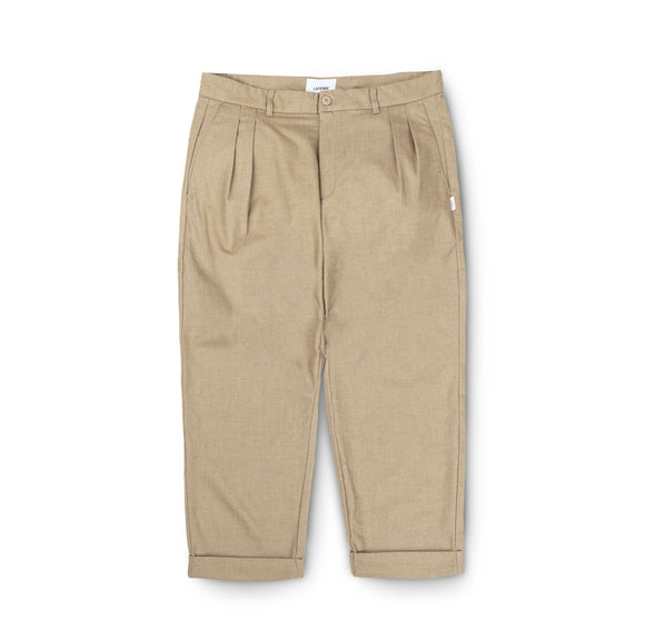 「LAPRIMA」22SS PLEATED PANTS 混紡面料壓膠口袋chino