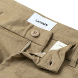 「LAPRIMA」22SS PLEATED PANTS 混紡面料壓膠口袋chino